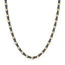 Zancan Zancan 18K Gold And Black Ceramic Necklace KC060-55