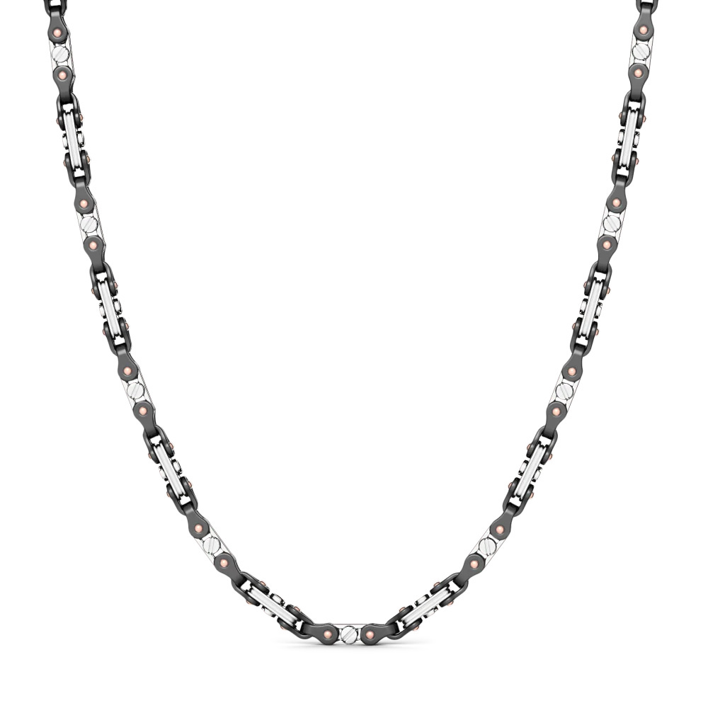 Zancan Zancan 18K Gold And Black Ceramic Necklace KC055-55