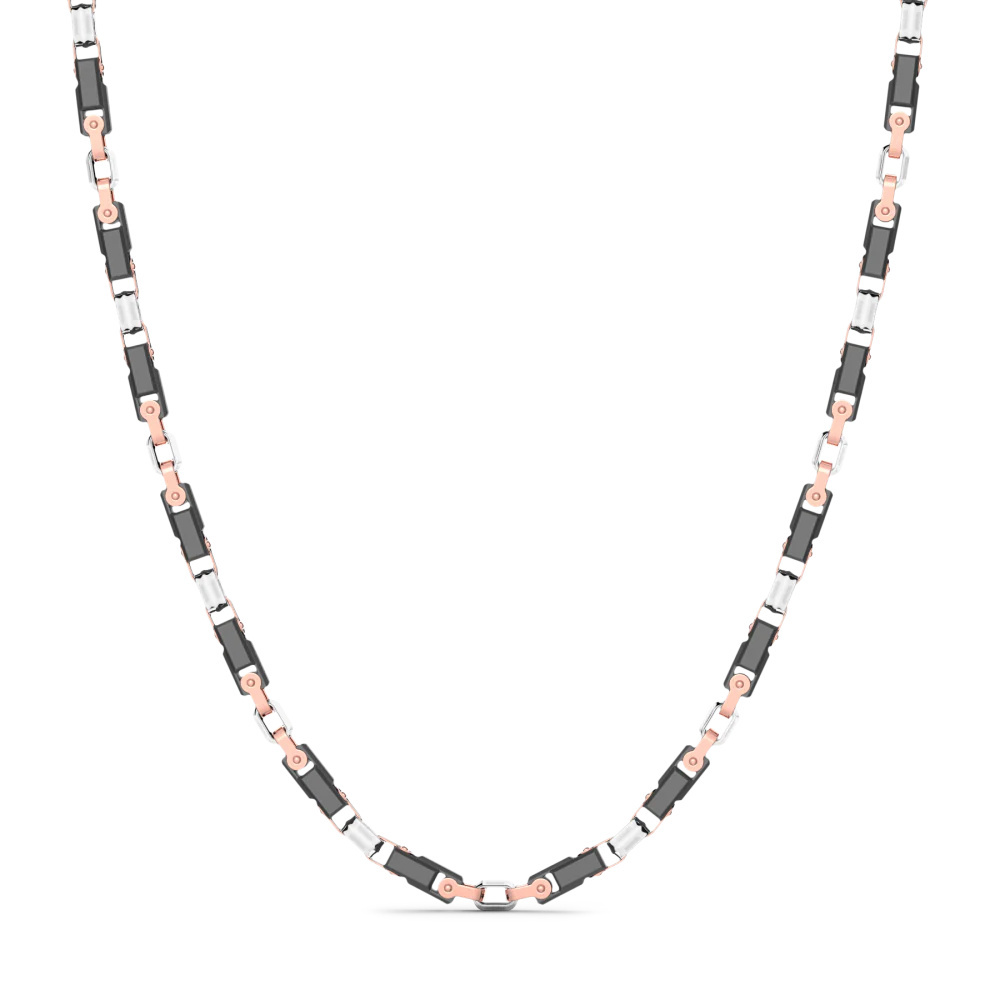Zancan Zancan 18K Gold And Black Ceramic Necklace KC061-60