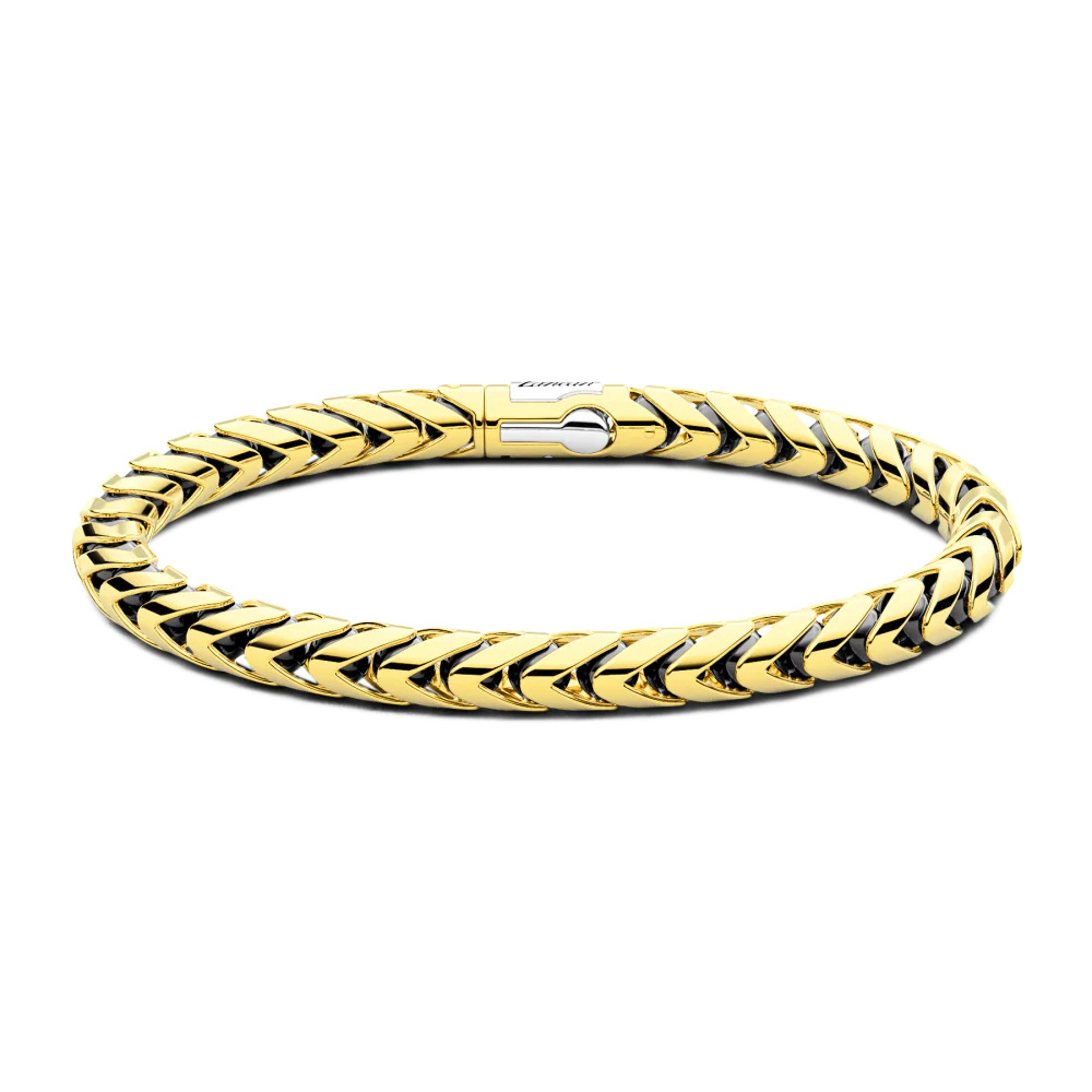 Zancan Zancan Bracelet In 18K Gold And Black Ceramic KB049