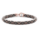 Zancan Zancan Bracelet In 18K Gold And Black Ceramic KB039R-N