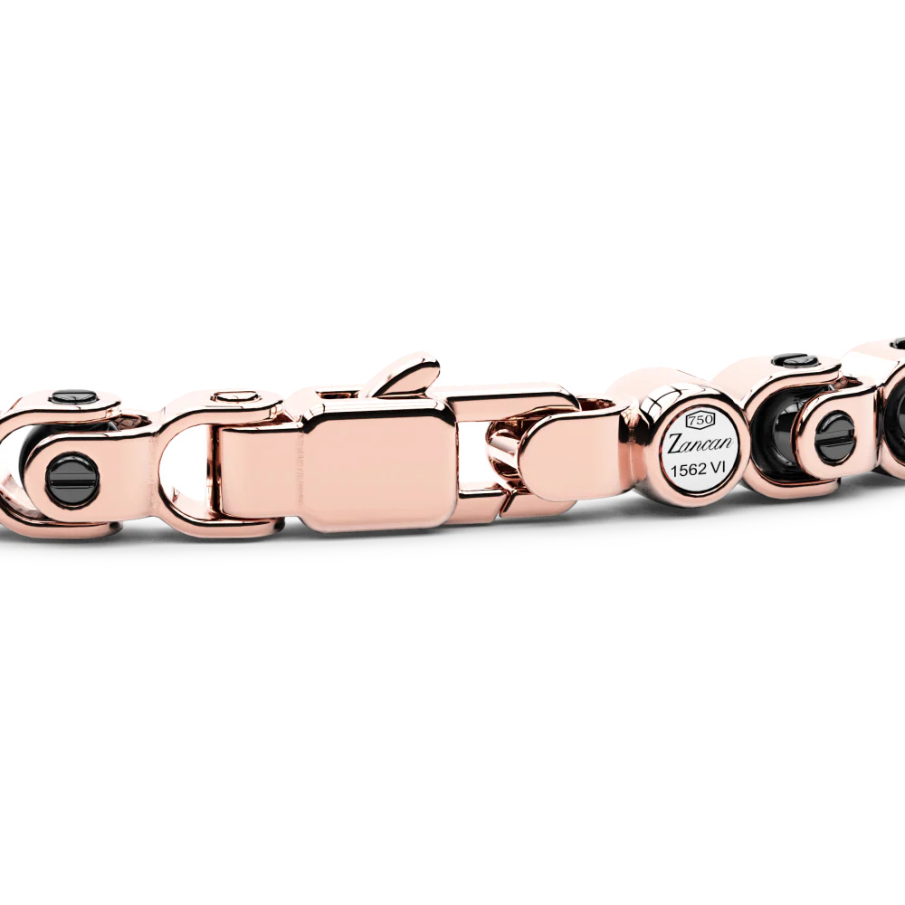 Zancan Zancan Bracelet In 18K Gold And Black Ceramic KB045R-N #2