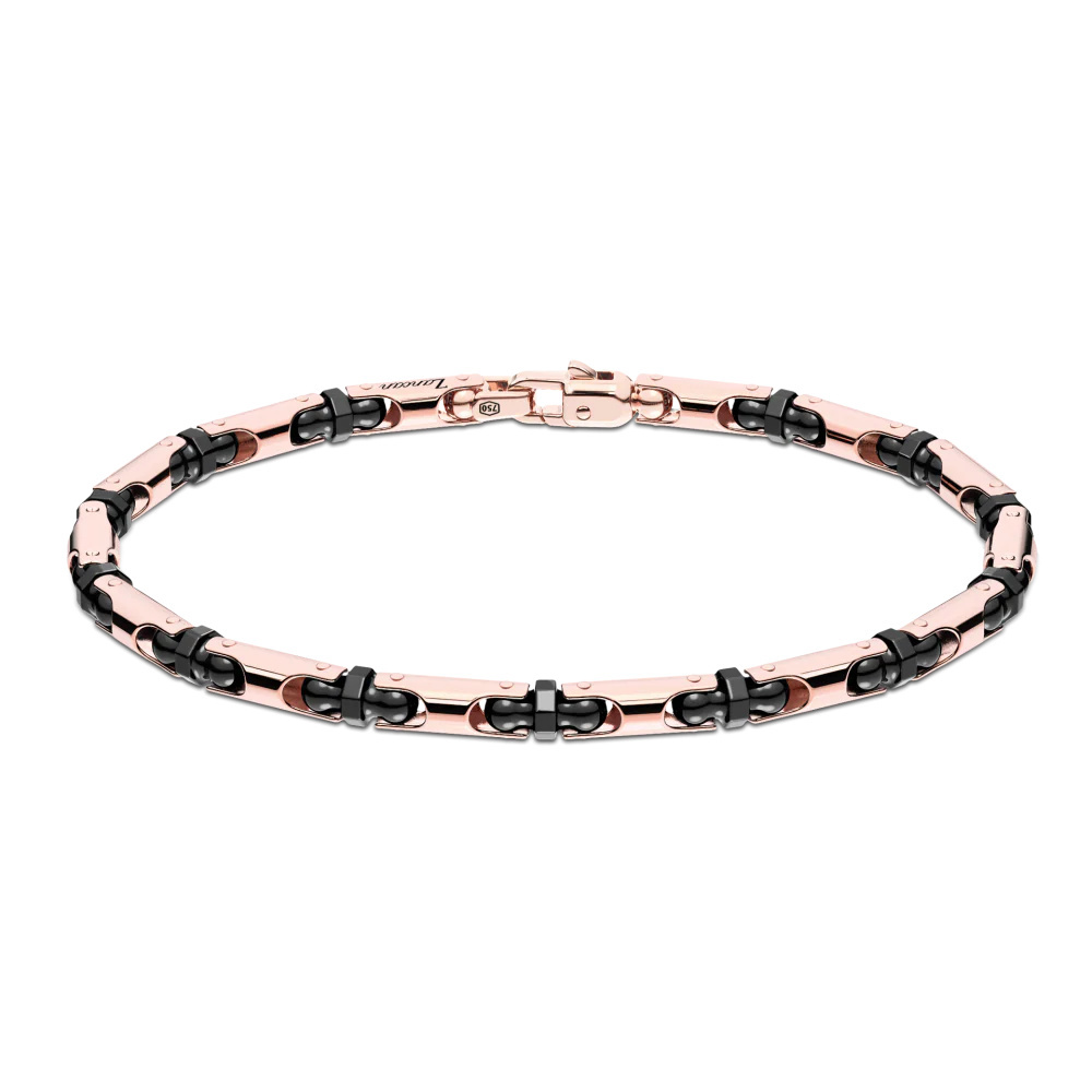 Zancan Zancan Bracelet In 18K Gold And Black Ceramic KB053R-N
