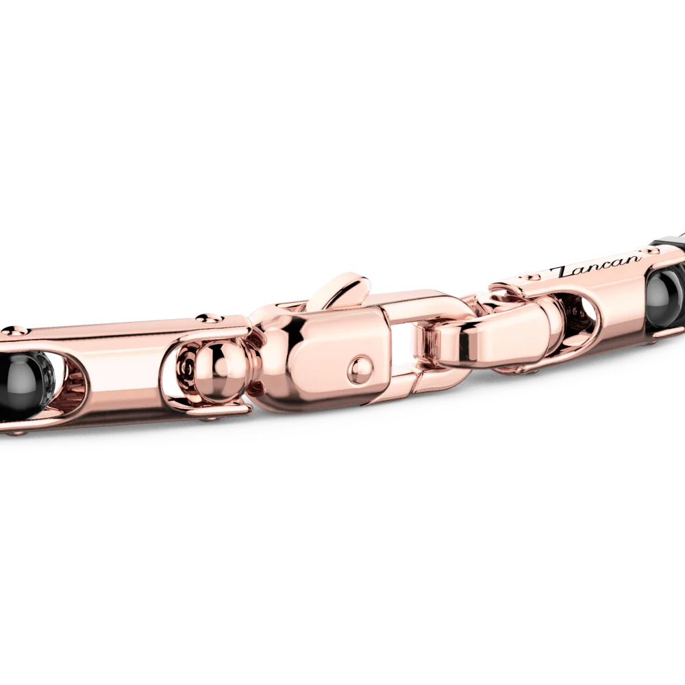 Zancan Zancan Bracelet In 18K Gold And Black Ceramic KB053R-N #2