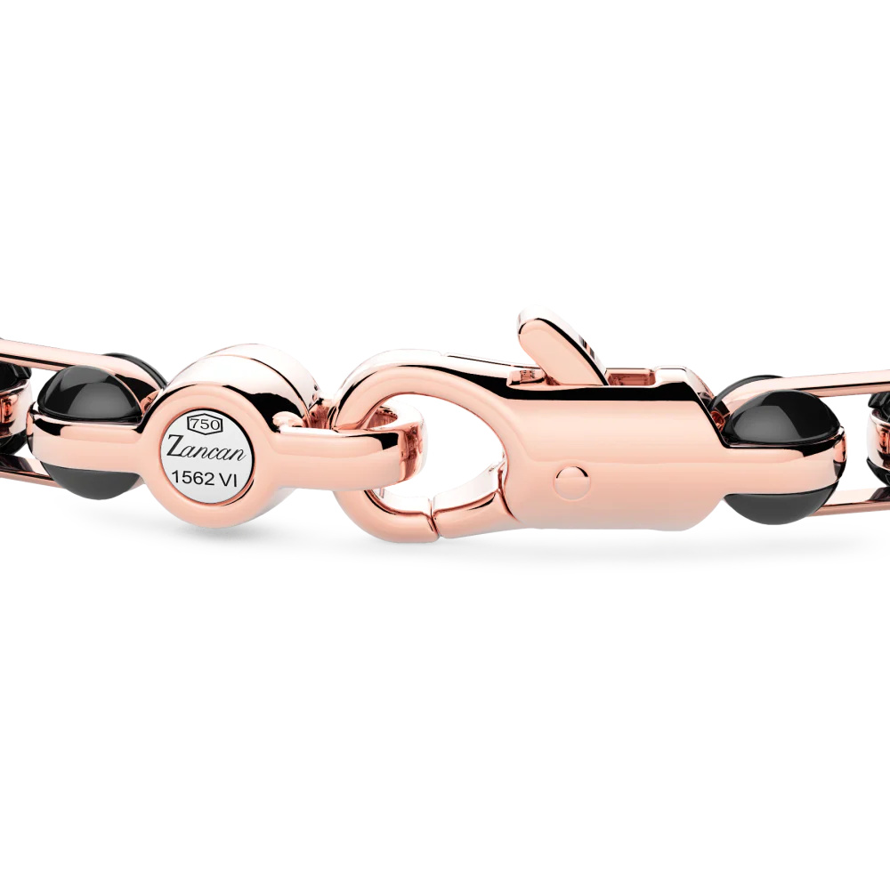 Zancan Zancan Bracelet In 18K Gold And Black Ceramic KB054R-N #2