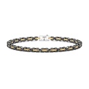 Zancan Zancan Bracelet In 18K Gold And Black Ceramic KB056G-N