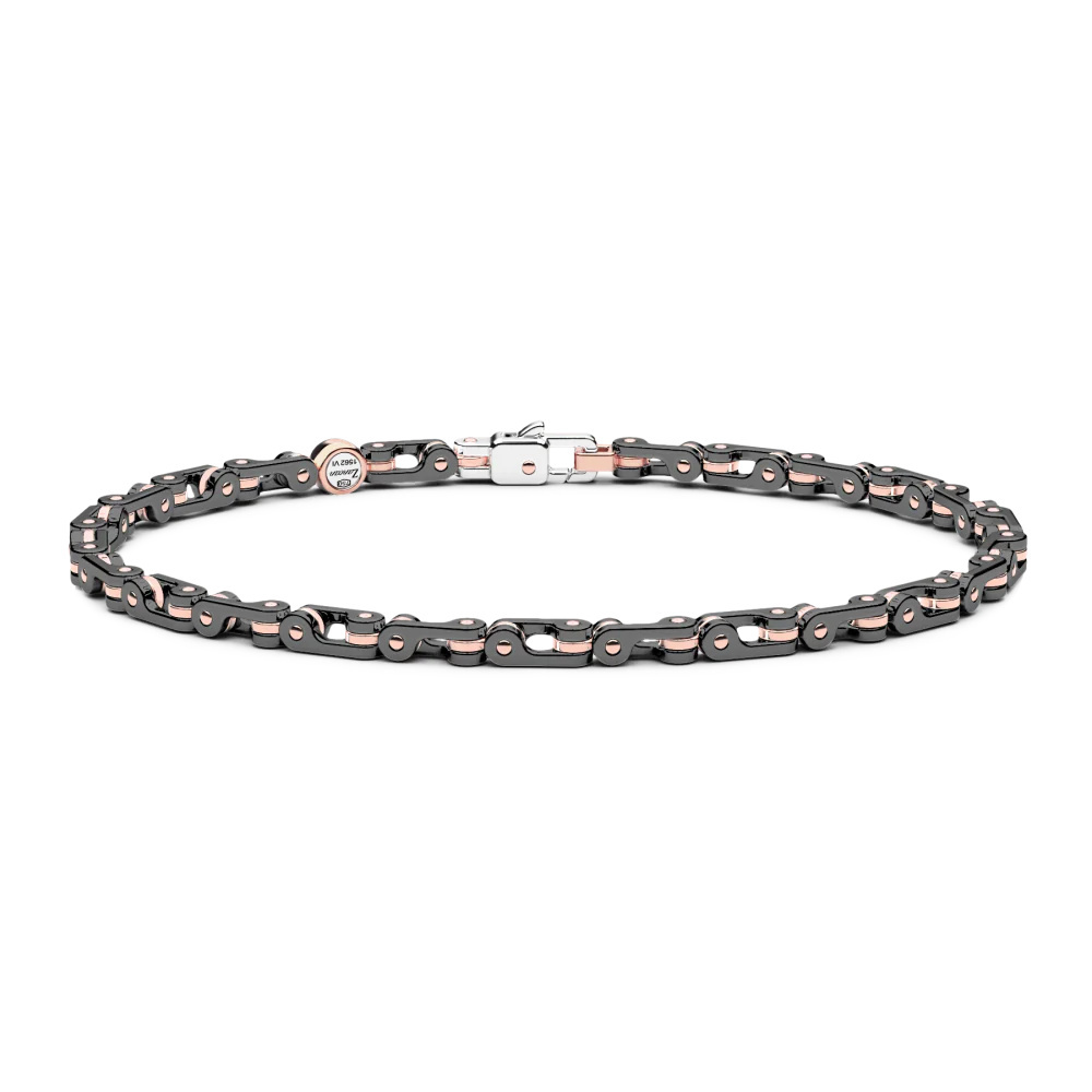 Zancan Zancan Bracelet In 18K Gold And Black Ceramic KB055R-N