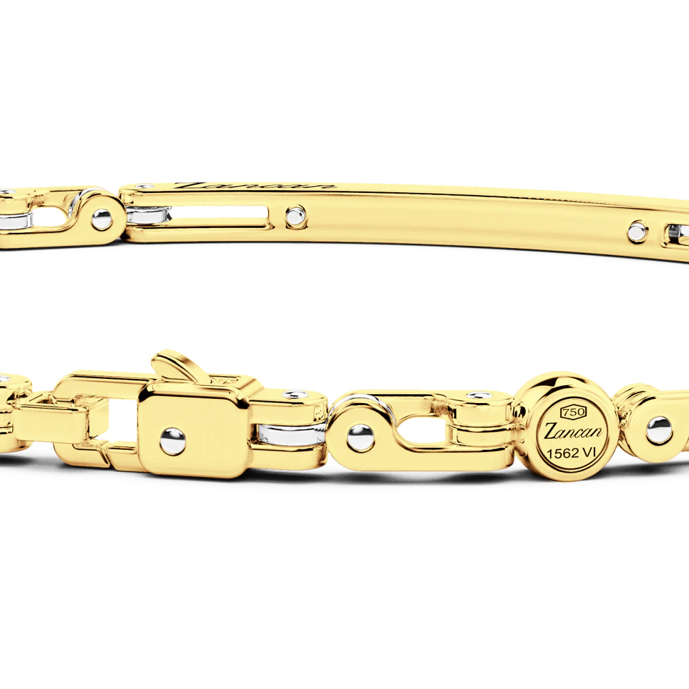 Zancan Zancan Bracelet In 18K Gold With Diamonds EB856GB #2