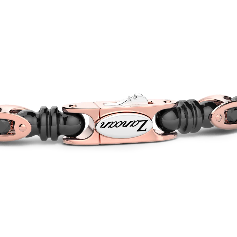 Zancan Zancan Bracelet In 18Kt Ceramic Gold And Black Diamonds KB050R-N #2
