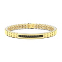 Zancan Zancan Bracelet In 18Kt Gold And Black Diamonds EB723