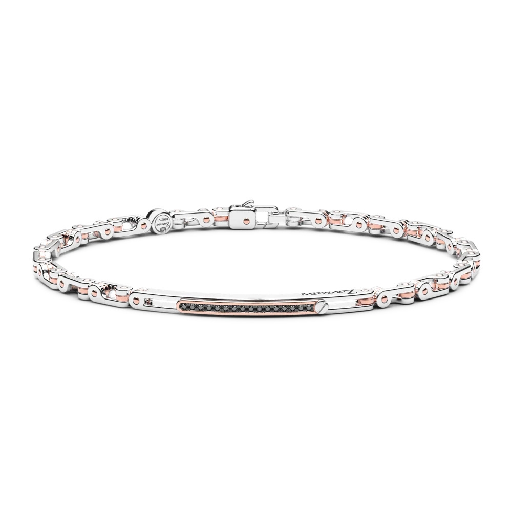 Zancan Zancan Bracelet In 18Kt Gold With Black Diamonds EB855BR