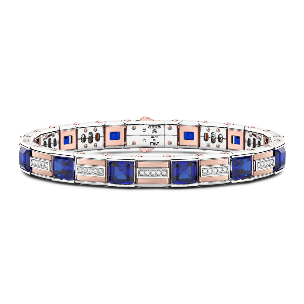 Zancan Zancan Bracelet In 18Kt Gold With Blue Sapphires UB076