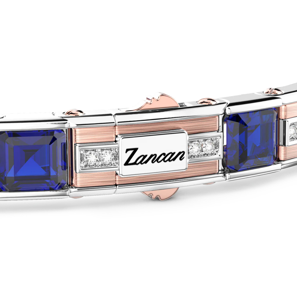 Zancan Zancan Bracelet In 18Kt Gold With Blue Sapphires UB076 #2