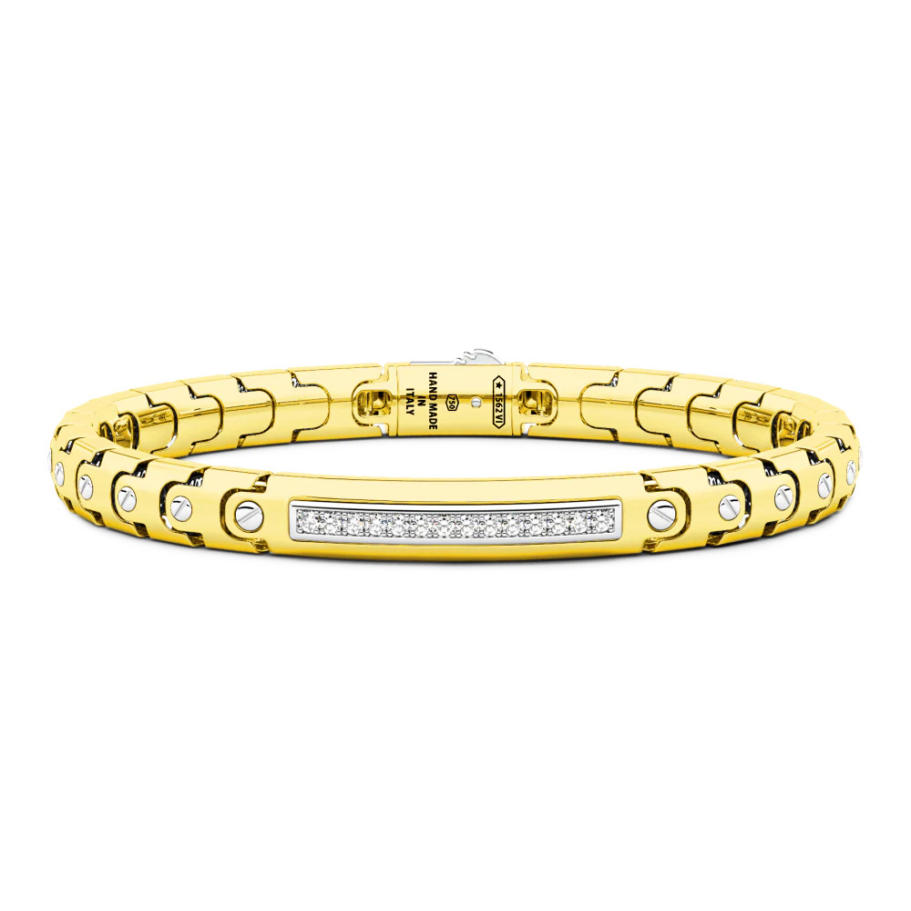 Zancan Zancan Bracelet In 18Kt Gold With Diamonds EB738GB