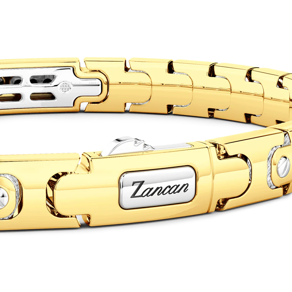 Zancan Zancan Bracelet In 18Kt Gold With Diamonds EB738GB #2