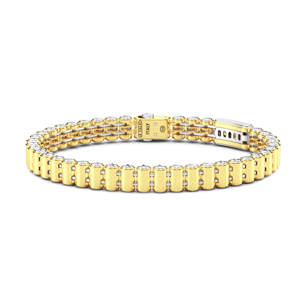 Zancan Zancan Bracelet In 18Kt Gold With Diamonds EB727