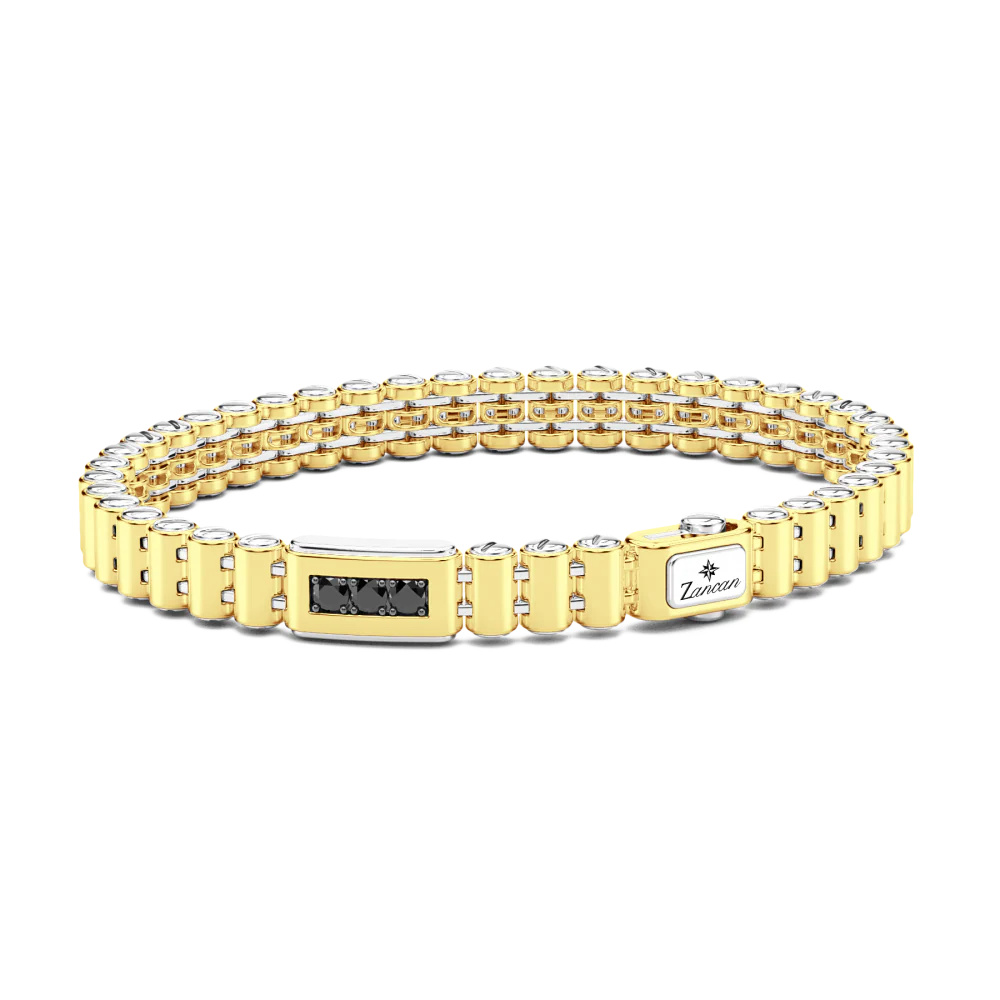 Zancan Zancan Bracelet In 18Kt Gold With Diamonds EB727 #2