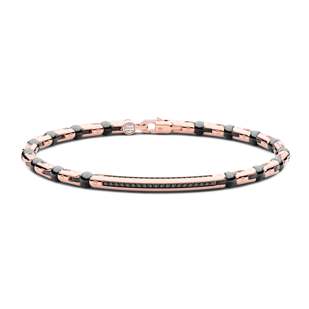 Zancan Zancan Bracelet In 18Kt Gold, Ceramic And Diamonds KB048R-N