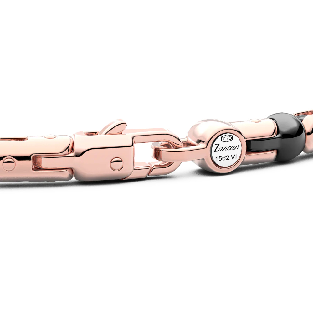 Zancan Zancan Bracelet In 18Kt Gold, Ceramic And Diamonds KB048R-N #2