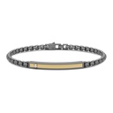 Zancan Zancan Bracelet In Titanium And 18Kt Gold With Diamond ETB210