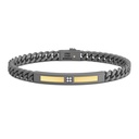 Zancan Zancan Bracelet In Titanium And 18Kt Gold With Diamonds ETB211