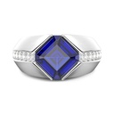 Zancan Zancan Chevalier Ring In 18Kt Gold And Blue Sapphire EA385