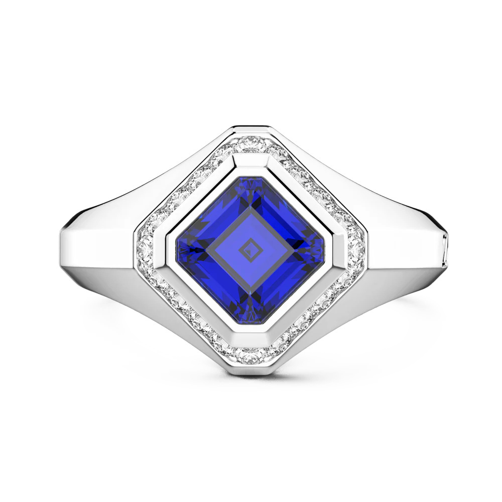Zancan Zancan Chevalier Ring In 18Kt Gold And Blue Sapphire UA025