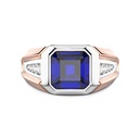 Zancan Zancan Chevalier Ring In 18Kt Gold And Blue Sapphire EA396RB
