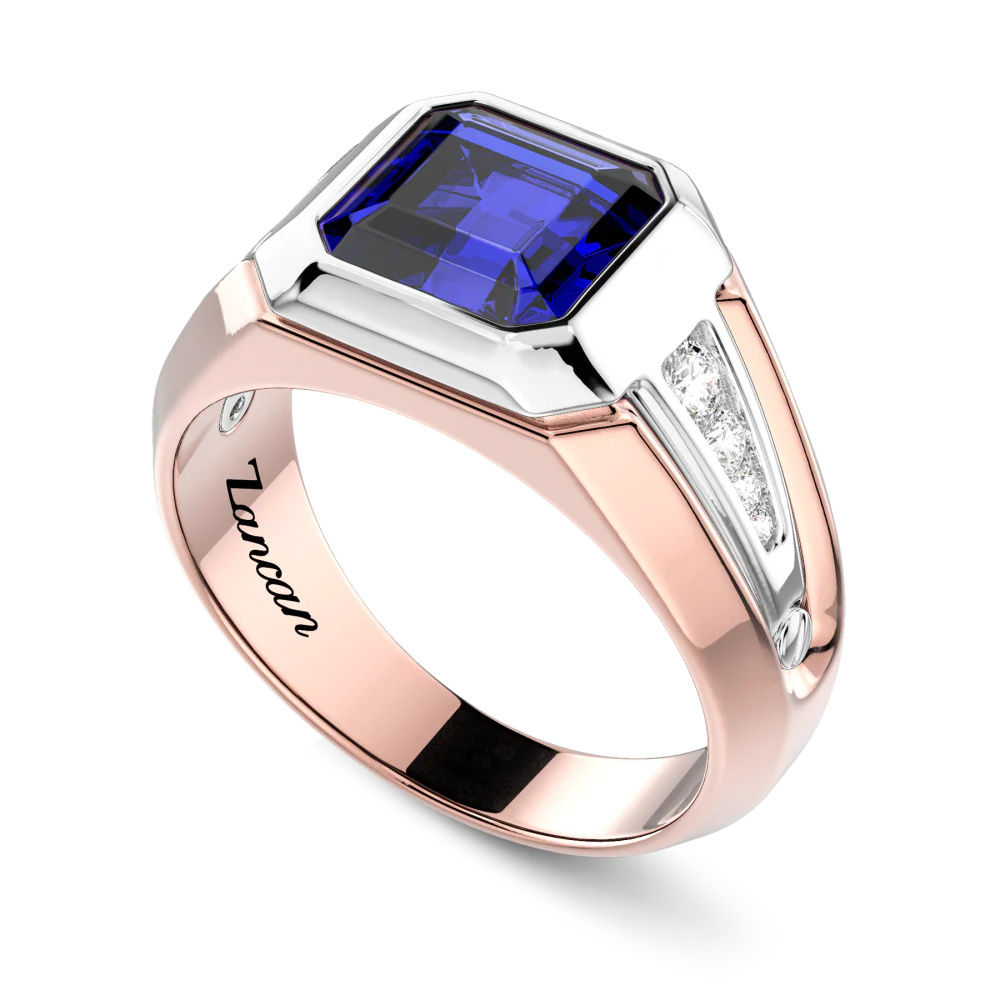 Zancan Zancan Chevalier Ring In 18Kt Gold And Blue Sapphire EA396RB #2
