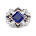 Zancan Zancan Chevalier Ring In 18Kt Gold And Blue Sapphire EA392