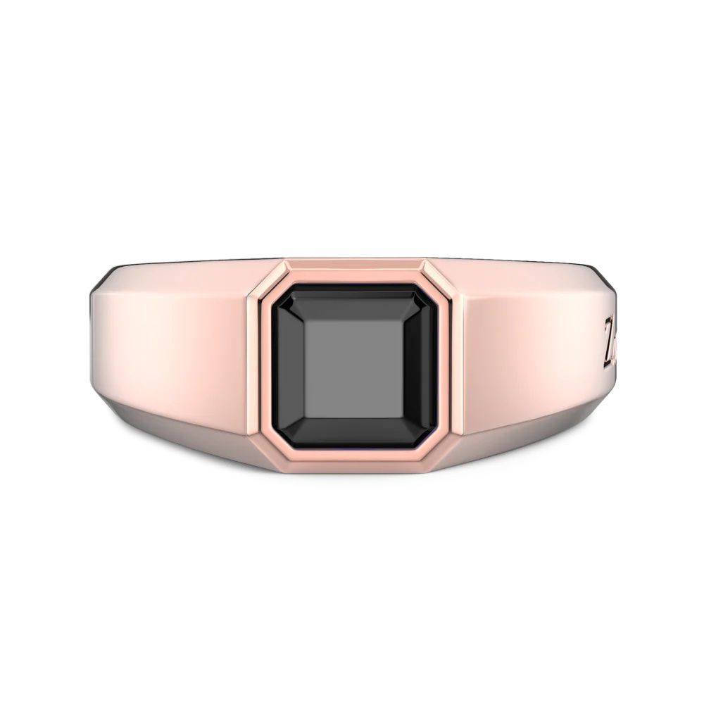 Zancan Zancan Chevalier Ring In 18Kt Gold With Black Diamond UA022R