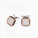 Zancan Zancan Gold And Diamond Cufflinks EPO121RB