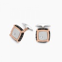 Zancan Zancan Gold And Diamond Cufflinks EPO118RB
