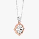 Zancan Zancan Gold Necklace With Wind Rose Pendant And Diamonds EC733RB