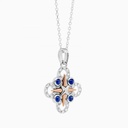 Zancan Zancan Gold Necklace With Wind Rose Pendant And Diamonds EC831BR-ZB