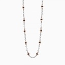 Zancan Zancan Mens White Gold Necklace With Diamonds EC236