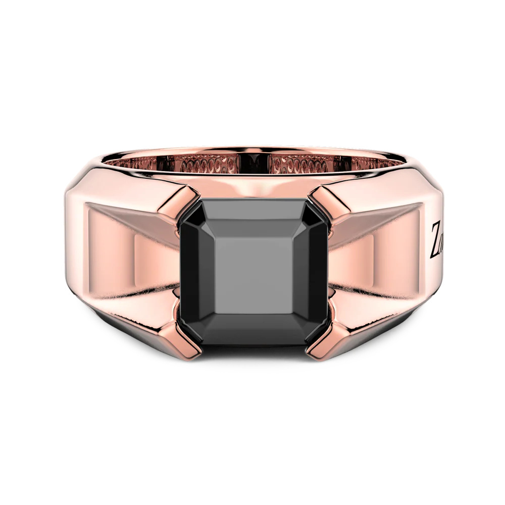 Zancan Zancan Ring In 18Kt Gold With Black Diamond EA391