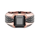 Zancan Zancan Ring In 18Kt Gold With Black Diamond EA388R