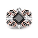 Zancan Zancan Ring In 18Kt Gold With Black Diamond EA393
