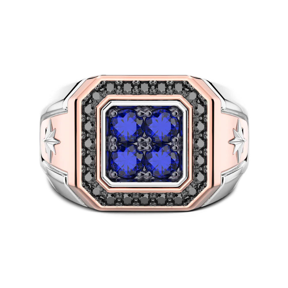 Zancan Zancan Ring In 18Kt Gold With Sapphires EA363