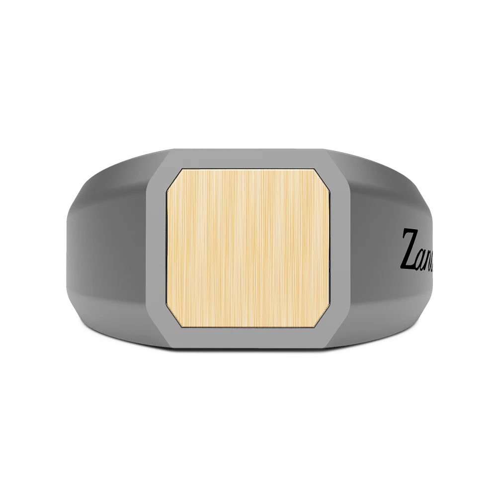 Zancan Zancan Ring In Titanium And 18Kt Gold ETA200