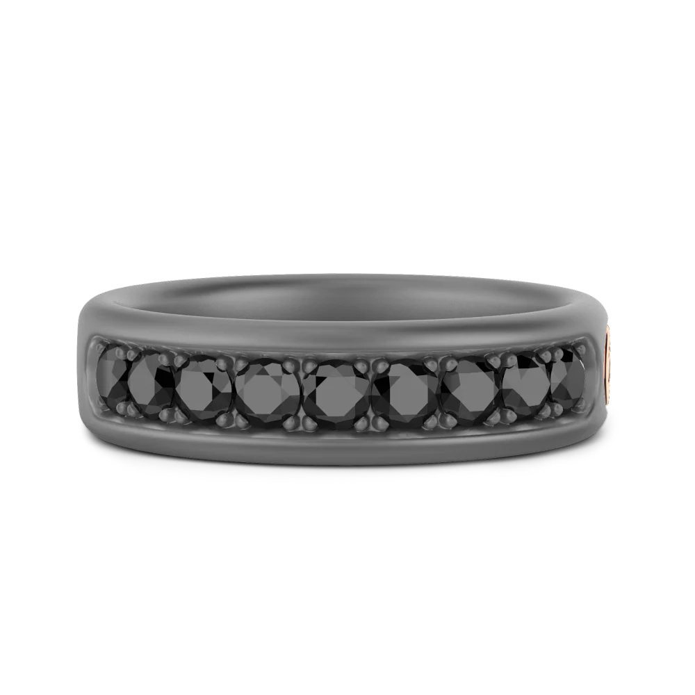 Zancan Zancan Ring In Titanium, 18Kt Gold And Diamonds ETA208R