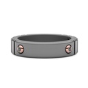 Zancan Zancan ring in titanium, 18kt gold and diamonds ETA113R