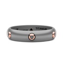 Zancan Zancan ring in titanium, 18kt gold and diamonds ETA114R
