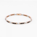 Zancan Zancan Rose Gold Bracelet With Diamonds EB925RB