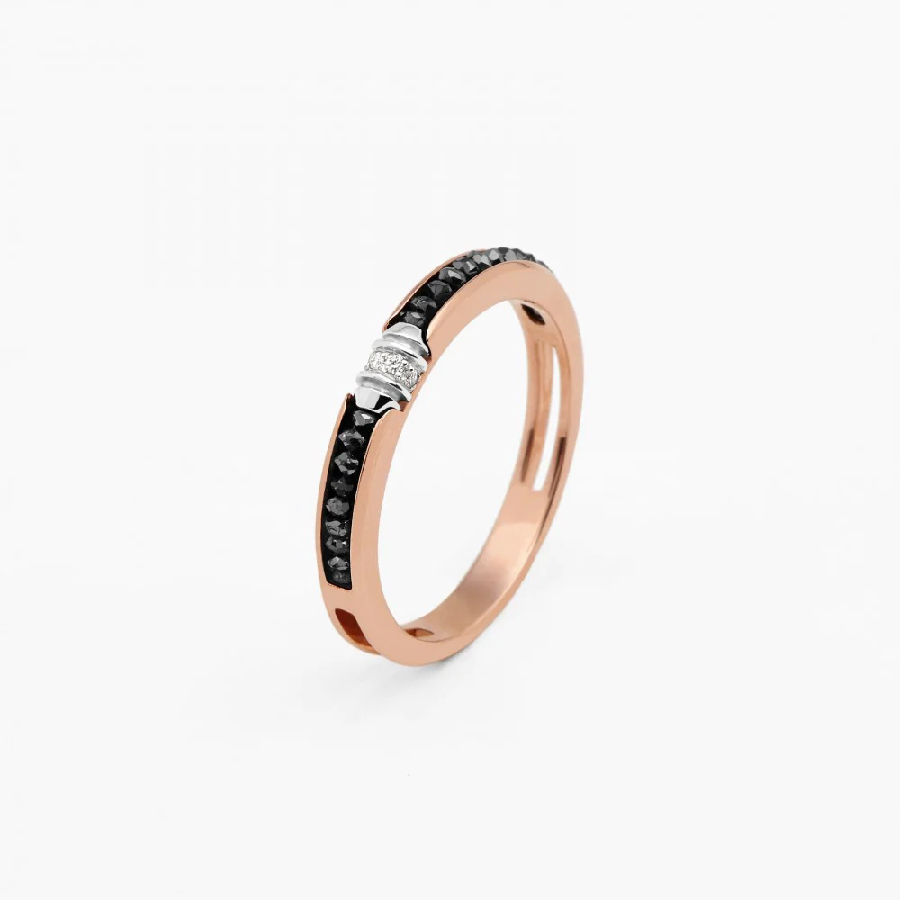 Zancan Zancan Rose Gold Ring With Diamonds EA190RB