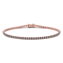 Zancan Zancan Tennis Bracelet In 18Kt Gold And Black Diamonds ETU16R-190