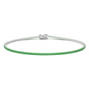 Zancan Zancan Tennis Bracelet In 18Kt Gold And Emeralds ETU13B-160S