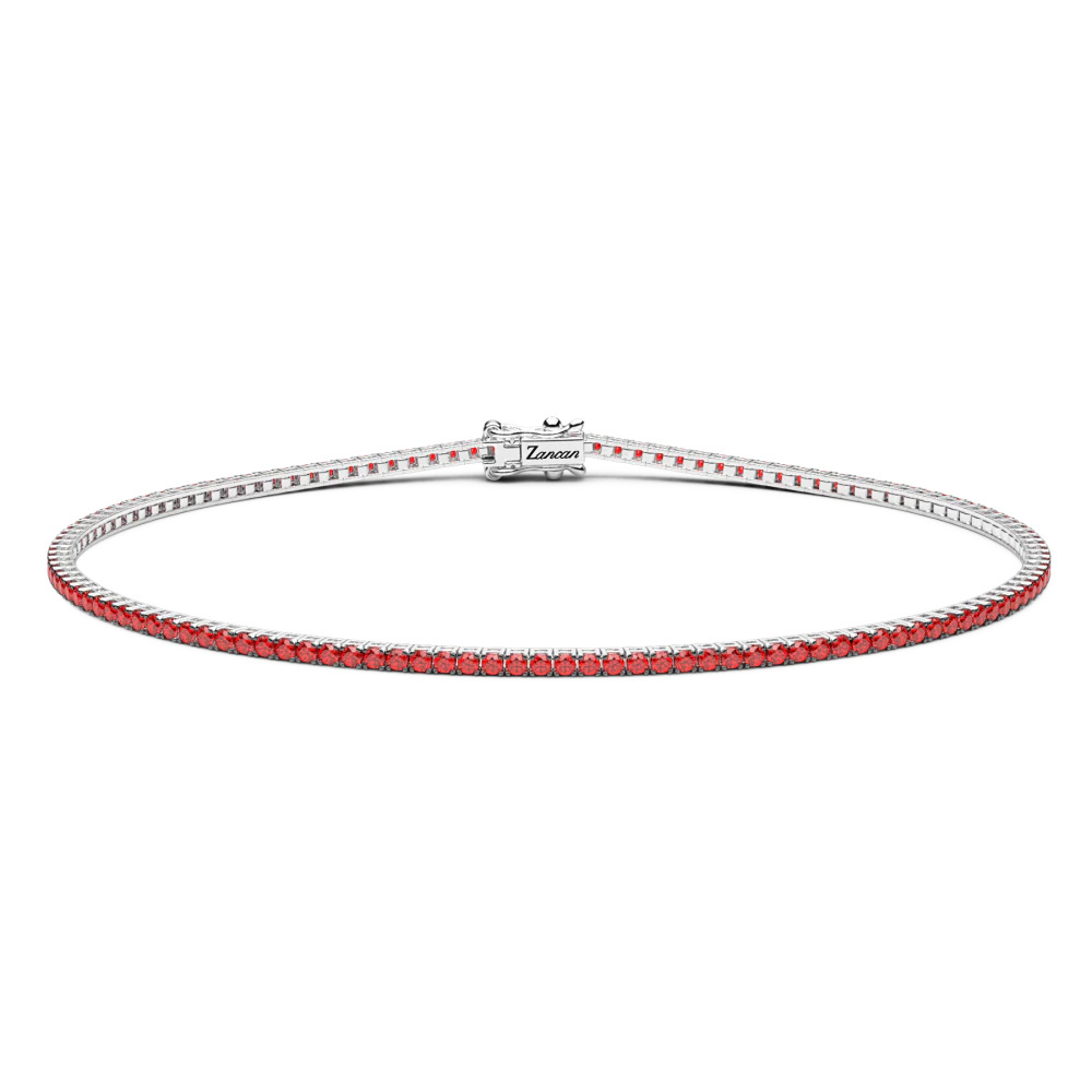Zancan Zancan Tennis Bracelet In 18Kt Gold And Rubies ETU13B-180R
