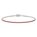 Zancan Zancan Tennis Bracelet In 18Kt Gold And Rubies ETU13B-180R